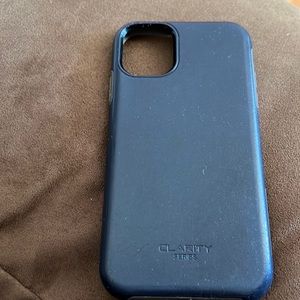 iPhone 11 navy blue case otterbox Clarity series